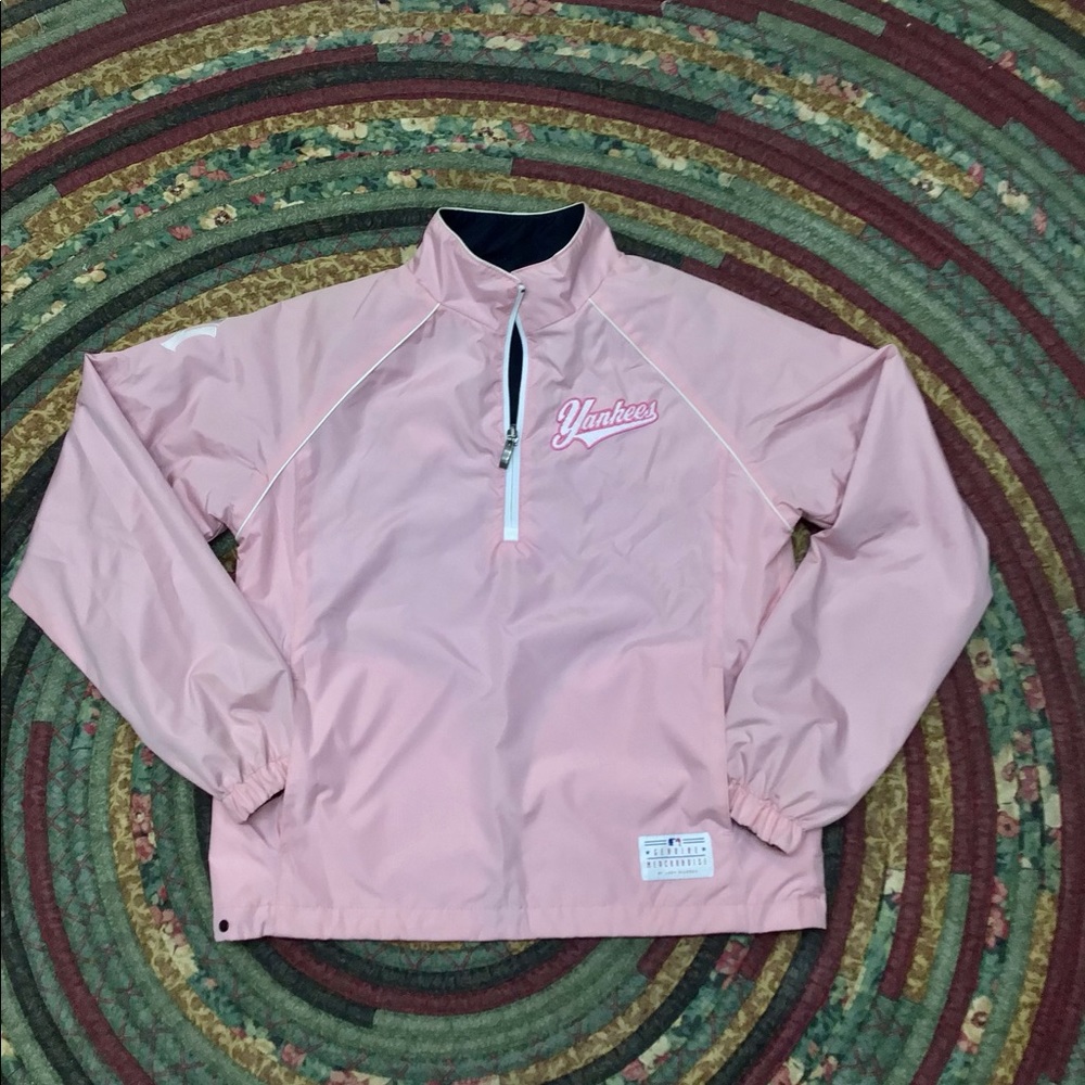 NY Yankees Reversible Pullover Windbreaker